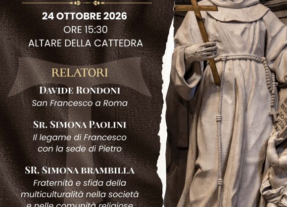 Presso la Basilica Papale di San Pietro (Vaticano) – “Lectio Francisci” | 24 ottobre 2026