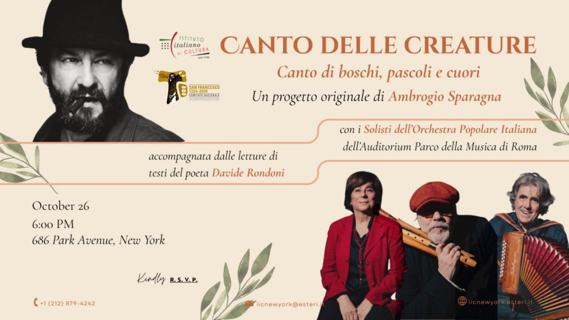san-francesco-con-logo IIC NY-, 686 park Avenue, (NYC) – CONCERTO | San Francesco 800: una celebrazione in musica
